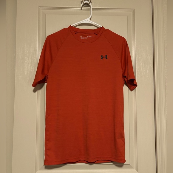 Under Armour Men's Bright Orange Short Sleeve Tee Size Small - Picture 1 of 5